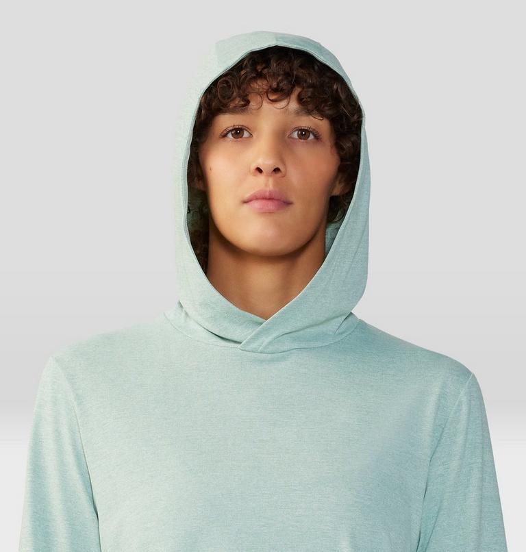 Women's Sunblocker Long Sleeve Hoody, Color: Mineral Spring Heather, image 4