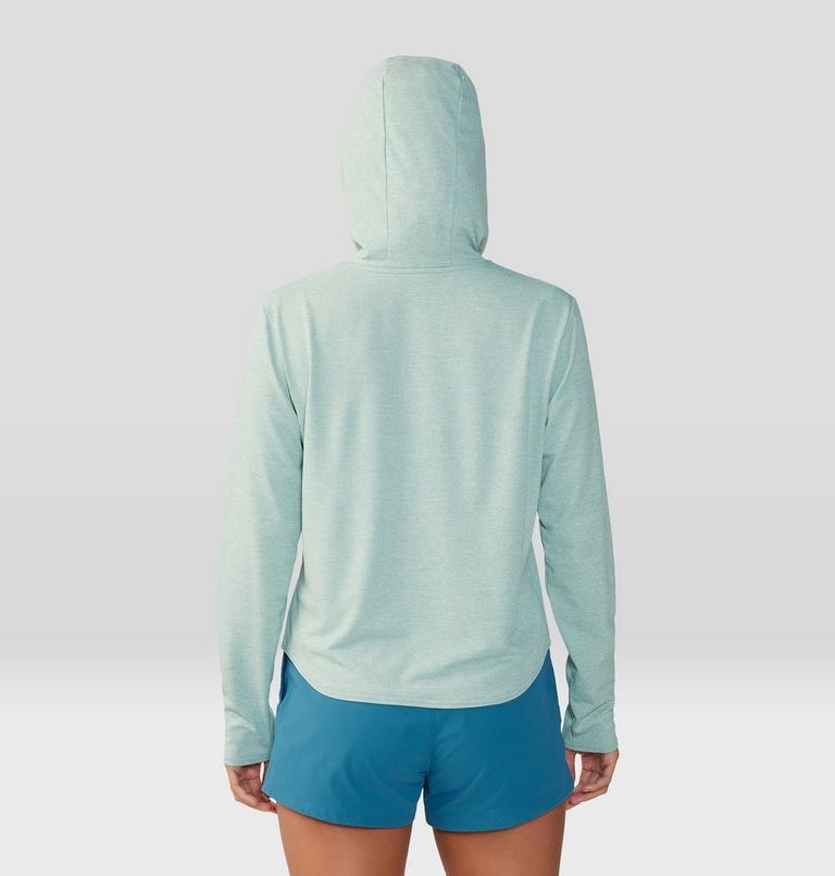Women's Sunblocker Long Sleeve Hoody, Color: Mineral Spring Heather, image 2