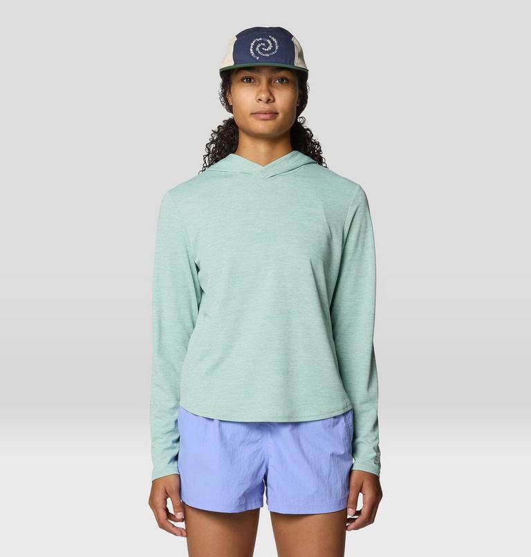 Women's Sunblocker Long Sleeve Hoody, Color: Mineral Spring Heather, image 5