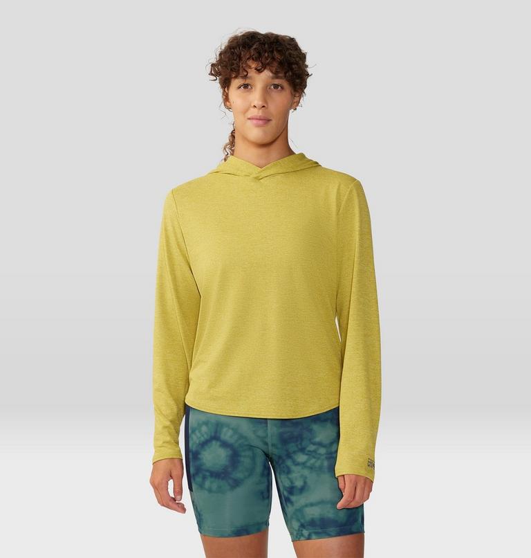 Chandail à capuchon et à manches longues Sunblocker, Color: Bright Olive Heather, image 1