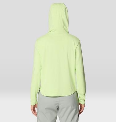 Women's Sunblocker Long Sleeve Hoody, Color: Frozen In Lime, image 11