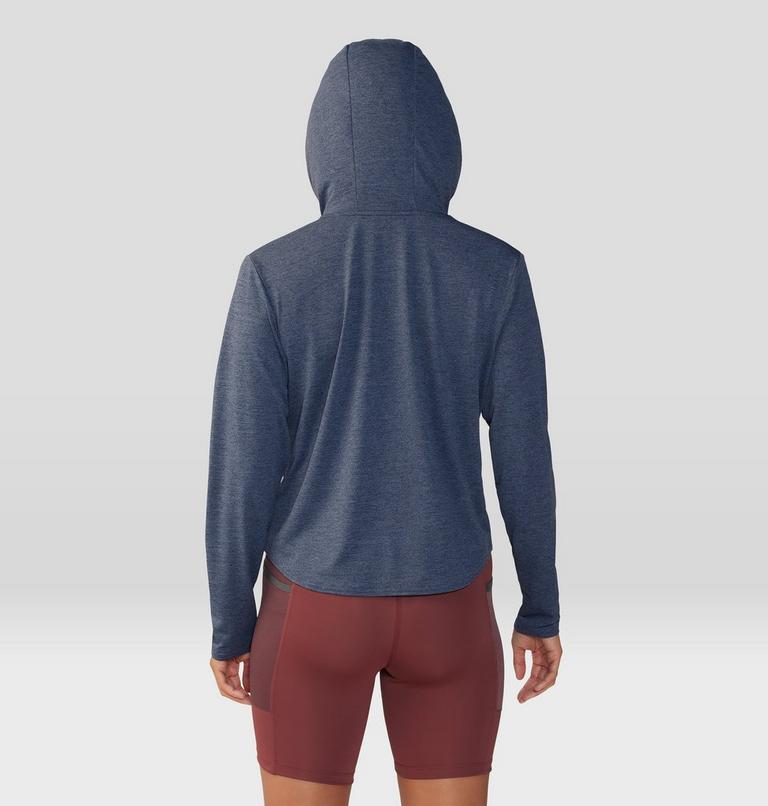 Chandail à capuchon et à manches longues Sunblocker, Color: Blue Slate Heather, image 2