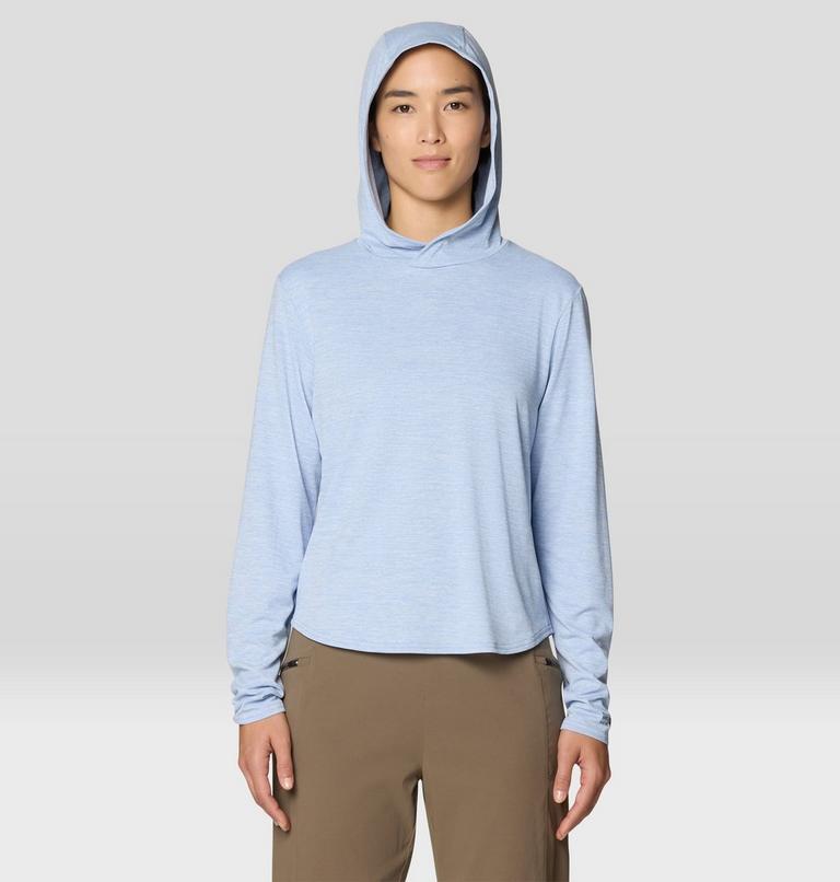 Women's Sunblocker Long Sleeve Hoody, Color: Beach Breeze, image 1