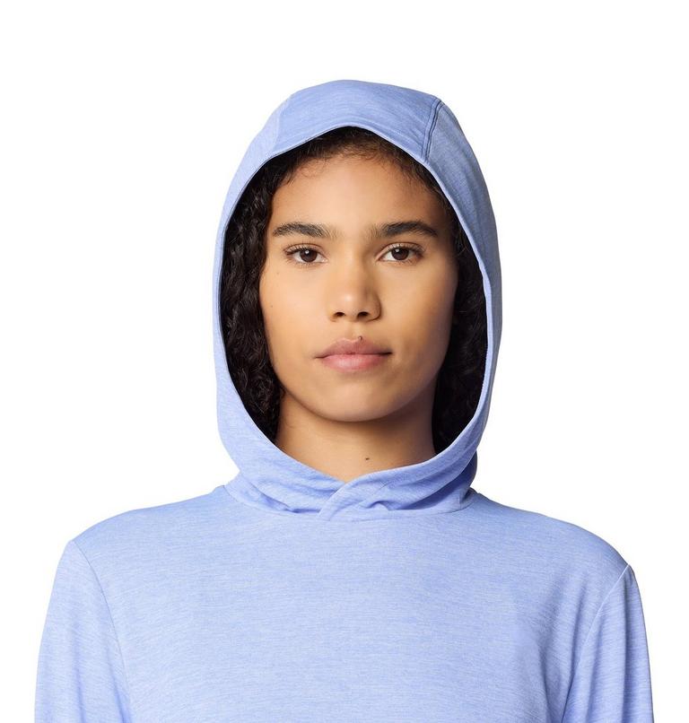 Chandail à capuchon et à manches longues Sunblocker, Color: Light Illusion Heather, image 5