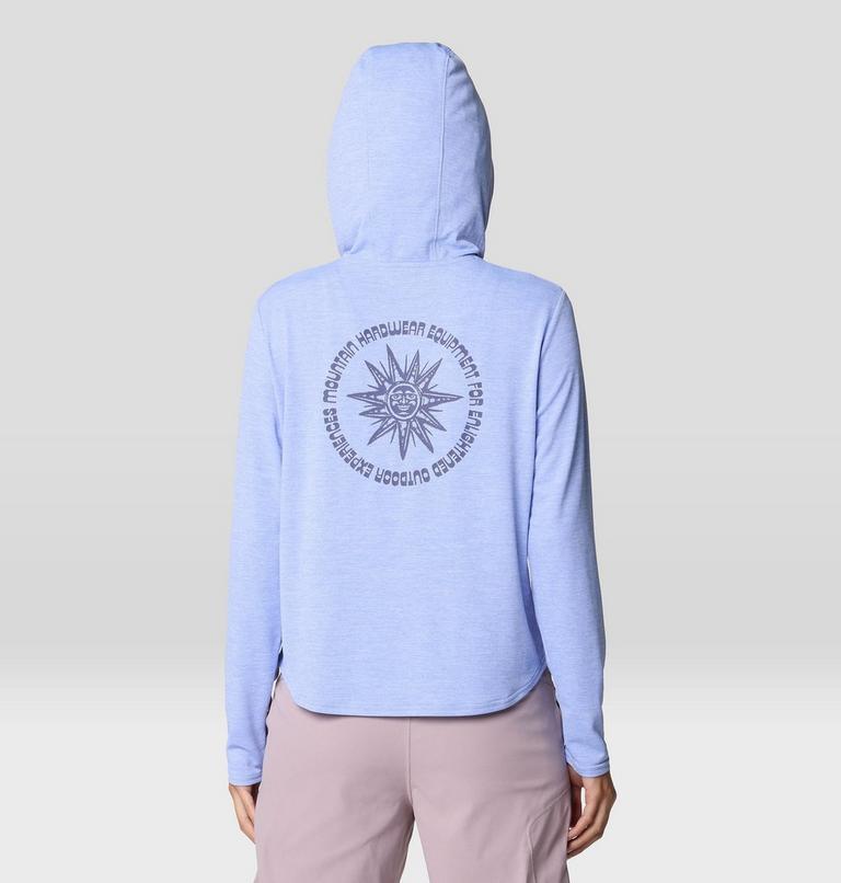 Chandail à capuchon et à manches longues Sunblocker, Color: Light Illusion Heather, image 3