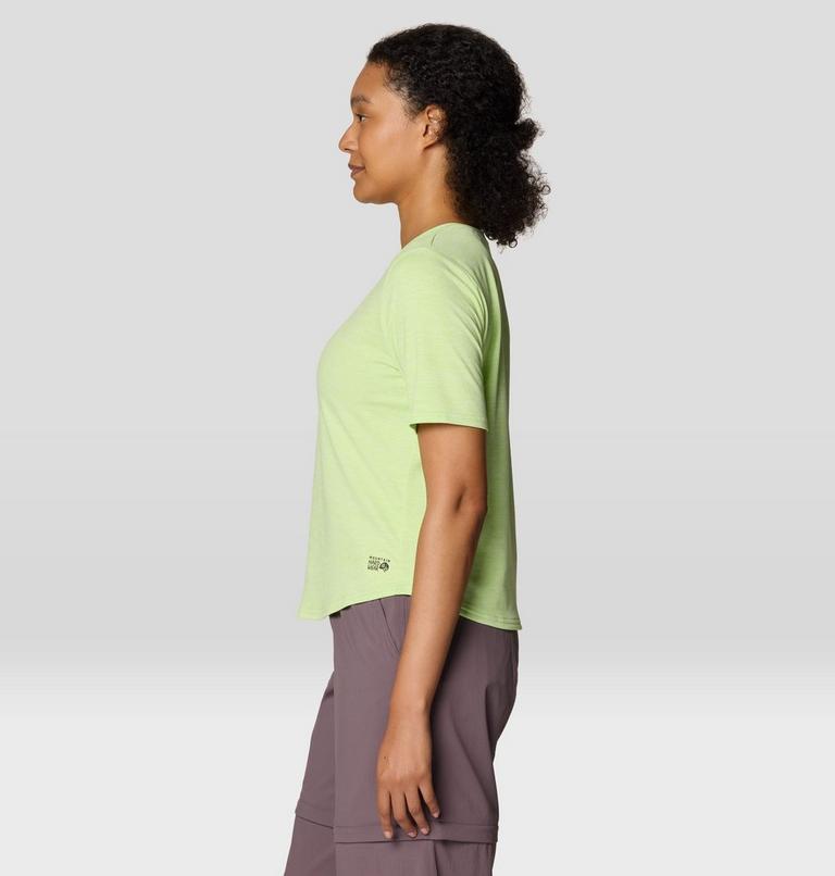 Women's Sunblocker Short Sleeve, Color: Frozen In Lime, image 4