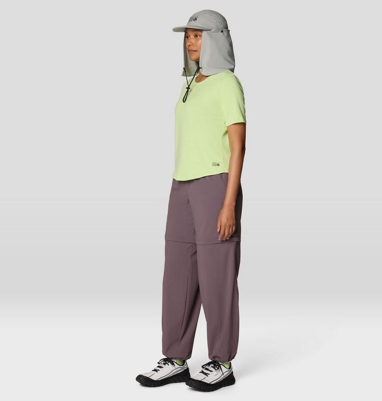 Women's Sunblocker Short Sleeve, Color: Frozen In Lime, image 2