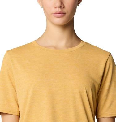 Women's Sunblocker Short Sleeve, Color: Sundown Gold Heather, image 4