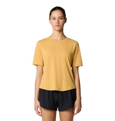 Women's Sunblocker Short Sleeve, Color: Sundown Gold Heather, image 1