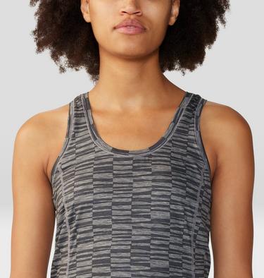Women's Chillaction Tank, Color: Ashen Sediment Check Print, image 8