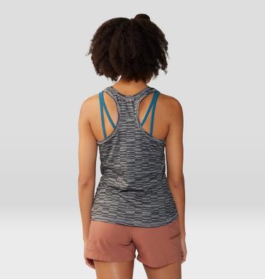 Women's Chillaction Tank, Color: Ashen Sediment Check Print, image 6