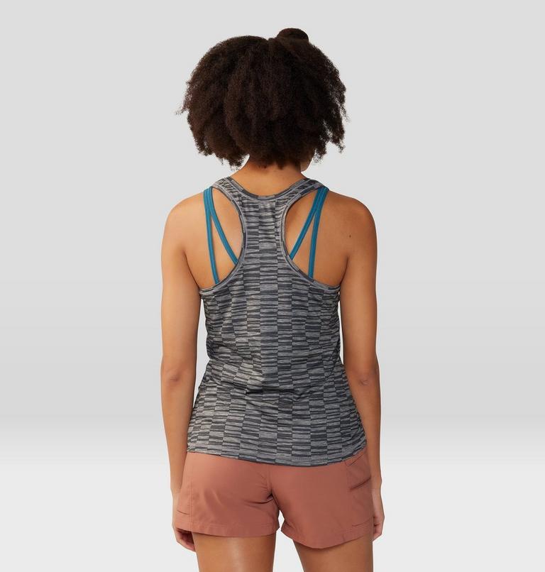 Women's Chillaction Tank, Color: Ashen Sediment Check Print, image 2