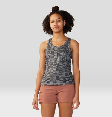 Women's Chillaction Tank, Color: Ashen Sediment Check Print, image 5