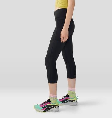 Women's Yuba Trail Crop, Color: Black, image 4
