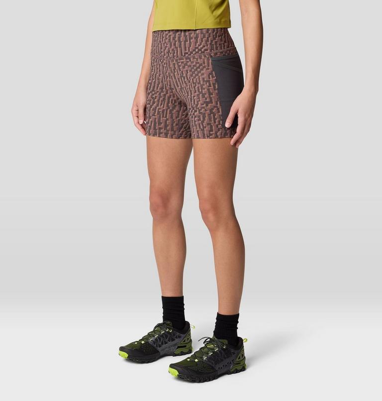 Women's Yuba Trail Short, Color: Warm Ash Digidaze Print, image 4
