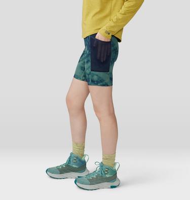 Women's Yuba Trail Short, Color: Blue Pine Spore Dye Print, image 16