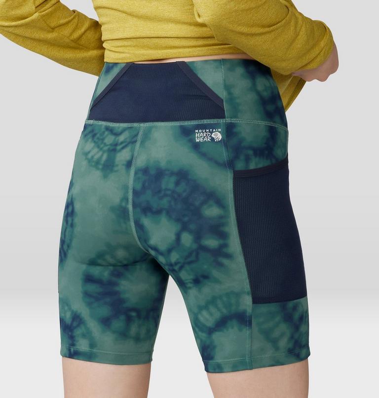Women's Yuba Trail Short, Color: Blue Pine Spore Dye Print, image 6