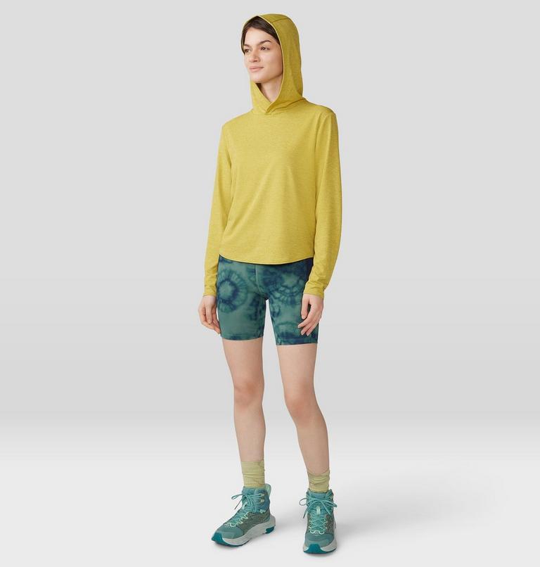 Women's Yuba Trail Short, Color: Blue Pine Spore Dye Print, image 8