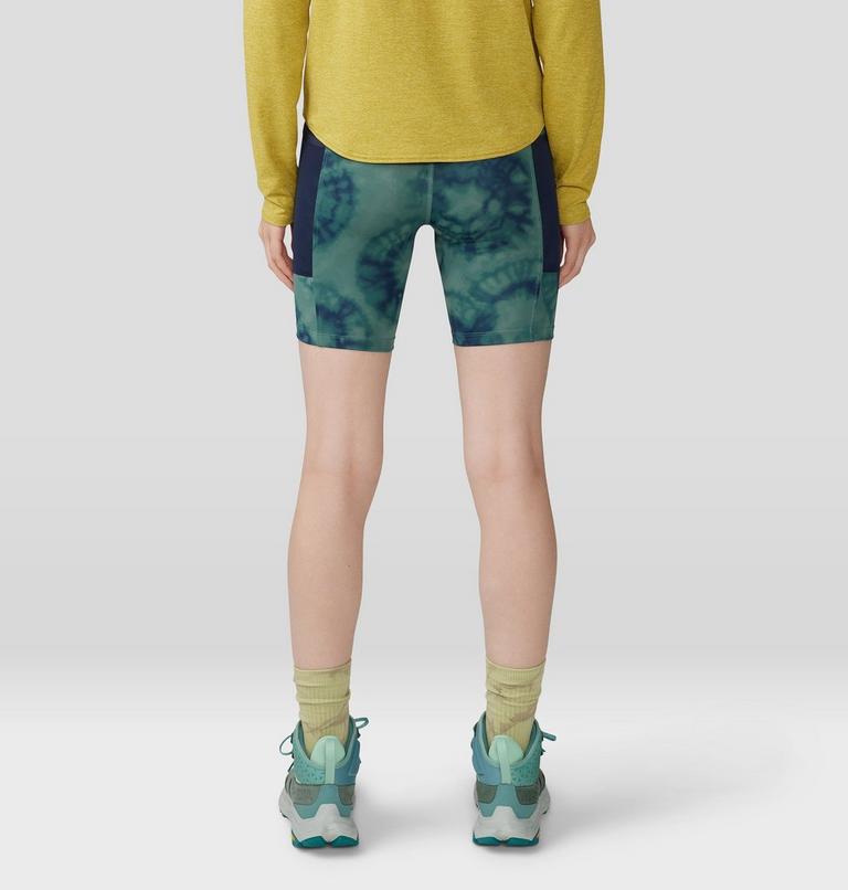Women's Yuba Trail Short, Color: Blue Pine Spore Dye Print, image 3