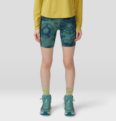 Women's Yuba Trail Short, Color: Blue Pine Spore Dye Print, image 13