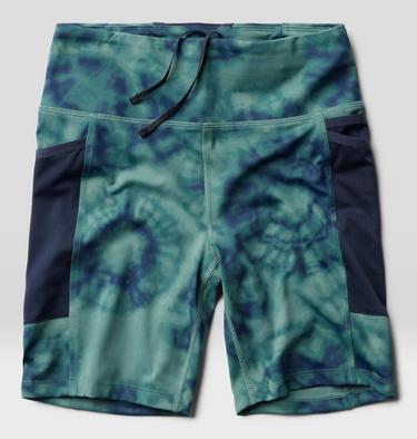 Women's Yuba Trail Short, Color: Blue Pine Spore Dye Print, image 14
