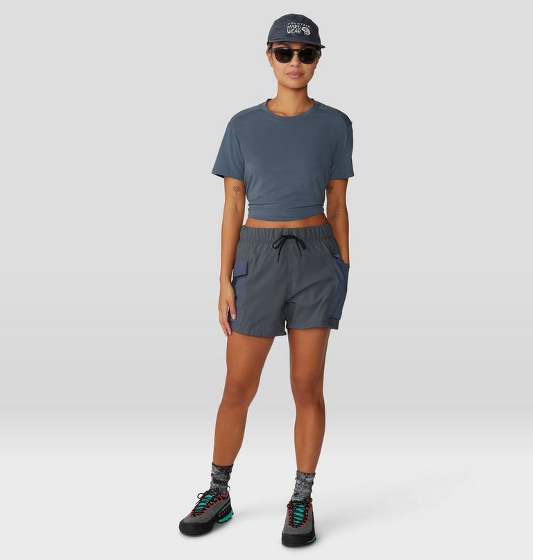 Women's Trail Sender Short, Color: Volcanic, image 10