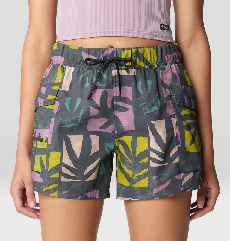Women's Trail Sender Short, Color: Volcanic Meadows Print, image 6