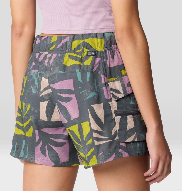 Women's Trail Sender Short, Color: Volcanic Meadows Print, image 7