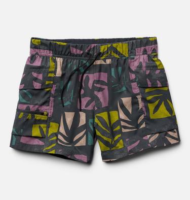 Women's Trail Sender Short, Color: Volcanic Meadows Print, image 7