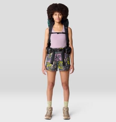 Women's Trail Sender Short, Color: Volcanic Meadows Print, image 6
