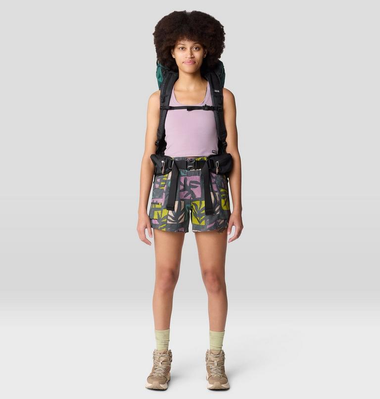 Women's Trail Sender Short, Color: Volcanic Meadows Print, image 2