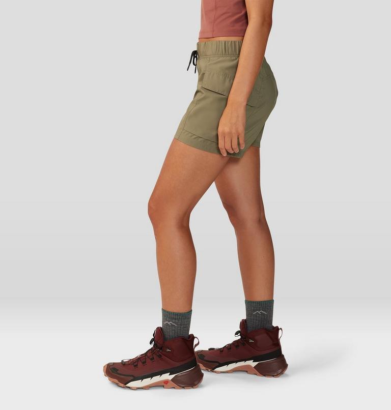 Women's Trail Sender Short, Color: Light Army, image 4