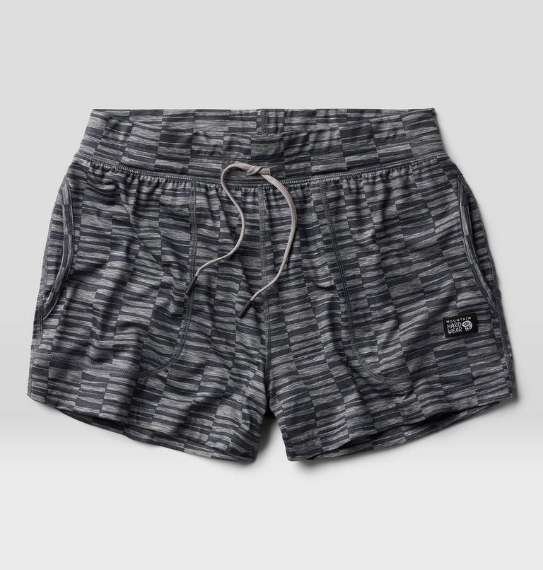 Women's Chillaction Short, Color: Ashen Sediment Check Print, image 9