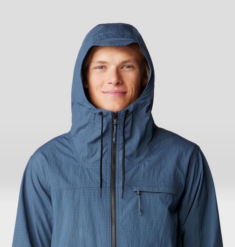 Men's Stryder Full Zip, Color: Moon Blue Ripstop, image 4