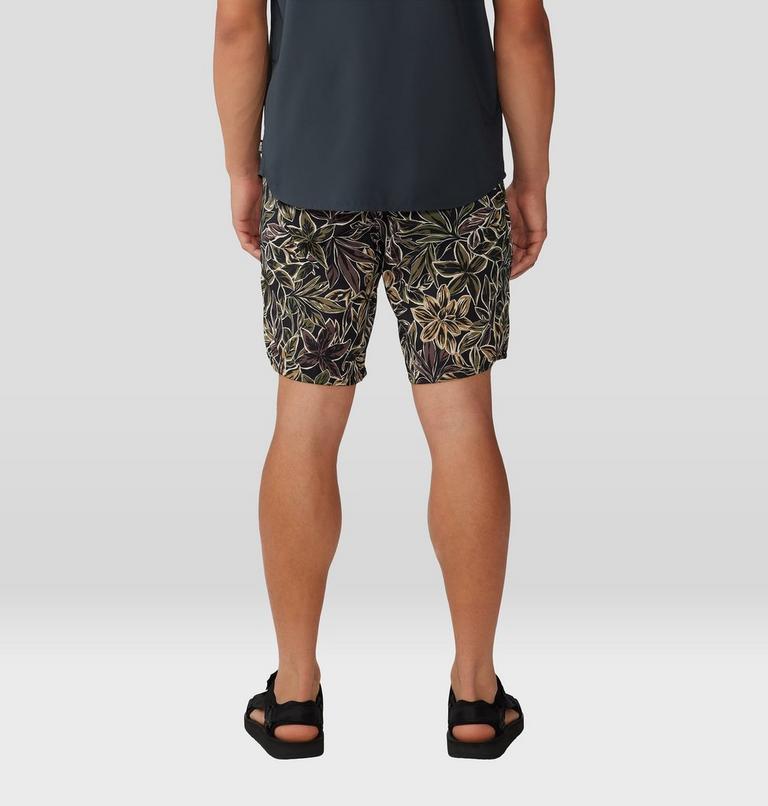 Men's Trail Sender Short, Color: Black Floral Print, image 3