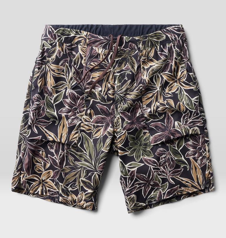 Men's Trail Sender Short, Color: Black Floral Print, image 2