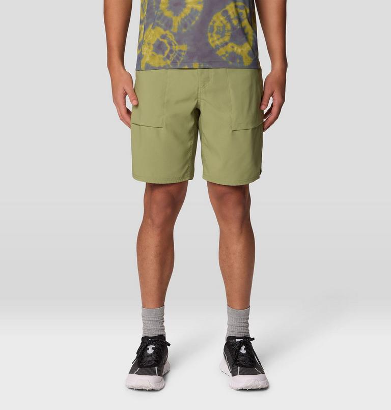 Men's Trail Sender Short, Color: Light Cactus, image 1