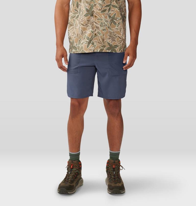 Men's Trail Sender Short, Color: Blue Slate, Dark Storm, image 1