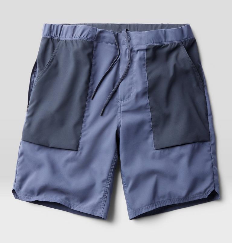 Men's Trail Sender Short, Color: Blue Slate, Dark Storm, image 2