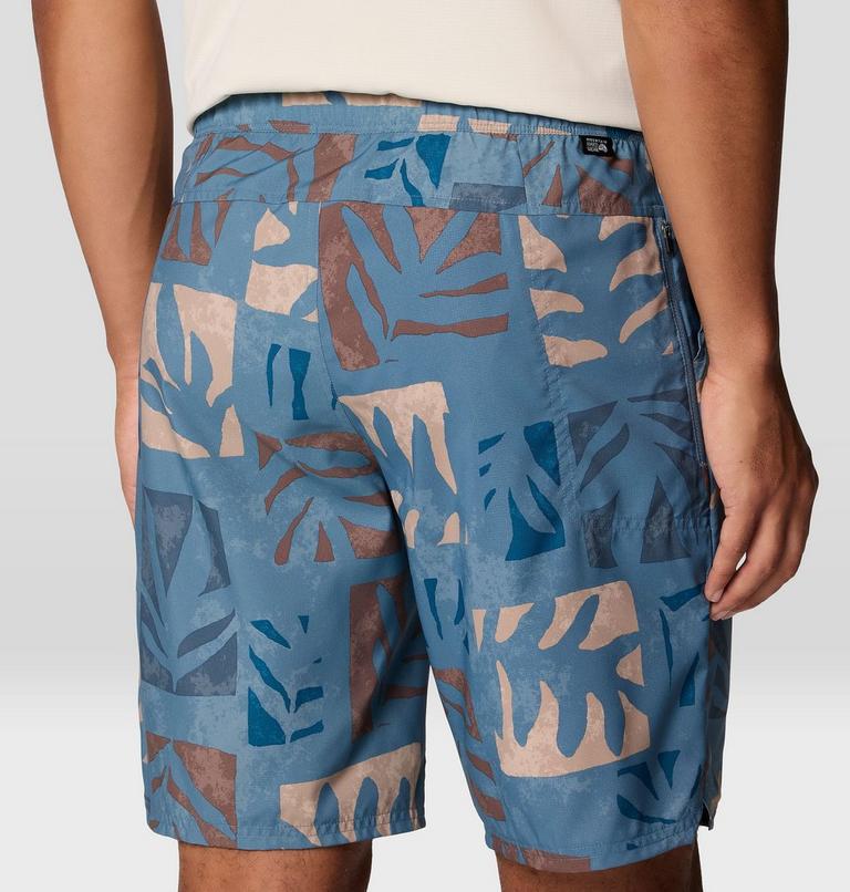 Men's Trail Sender Short, Color: Adriatic Blue Meadows Print, image 7