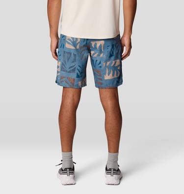 Men's Trail Sender Short, Color: Adriatic Blue Meadows Print, image 12