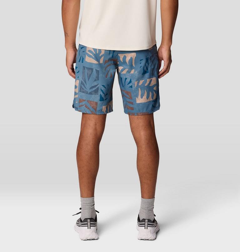 Men's Trail Sender Short, Color: Adriatic Blue Meadows Print, image 4