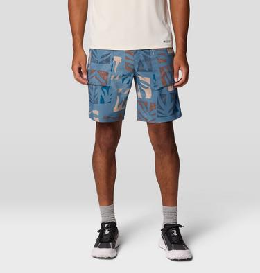 Men's Trail Sender Short, Color: Adriatic Blue Meadows Print, image 9