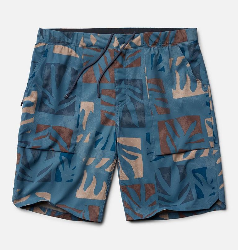 Men's Trail Sender Short, Color: Adriatic Blue Meadows Print, image 3