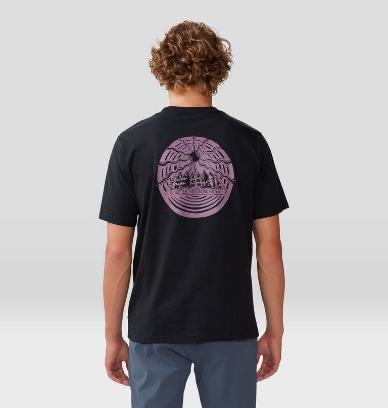 Men's Forest Trip Short Sleeve, Color: Black, image 2
