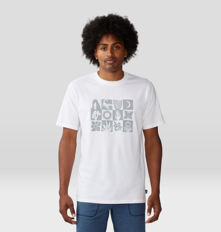 T-shirt à manches courtes Desert Check Homme, Color: White, image 1