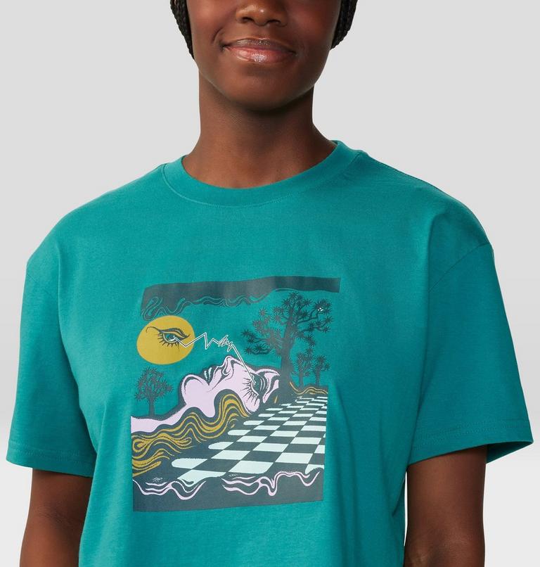 Women's By Marina Inoue Boxy Crop Short Sleeve, Color: Wintermint, image 4