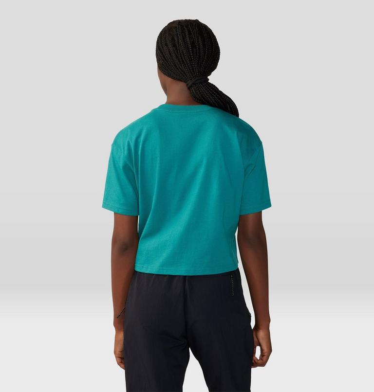 Women's By Marina Inoue Boxy Crop Short Sleeve, Color: Wintermint, image 2