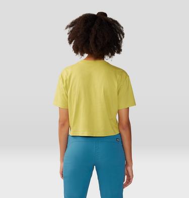 Women's By Marina Inoue Boxy Crop Short Sleeve, Color: Bright Olive, image 2