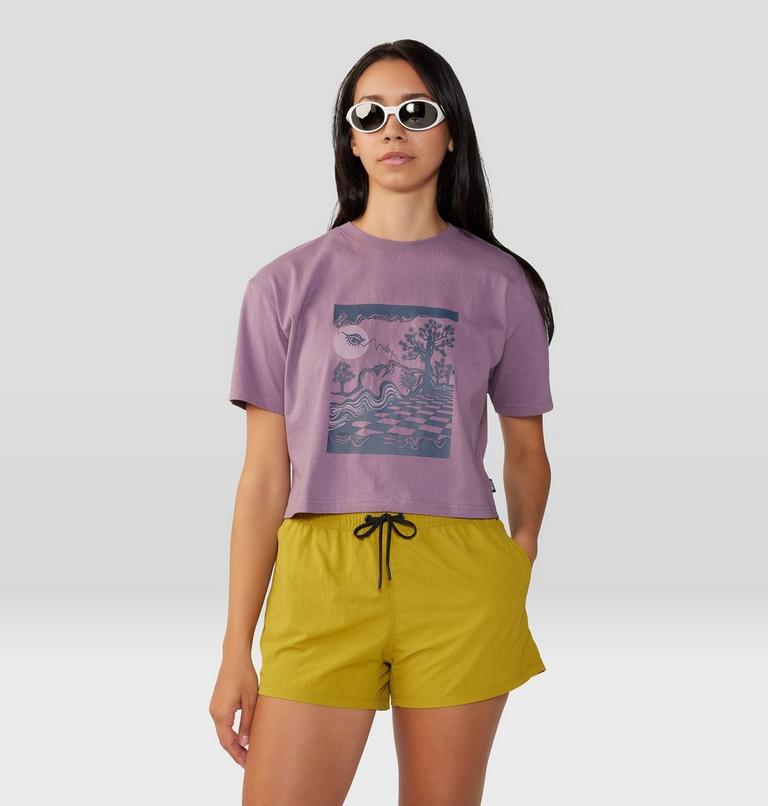 Women's By Marina Inoue Boxy Crop Short Sleeve, Color: Dark Daze, image 5